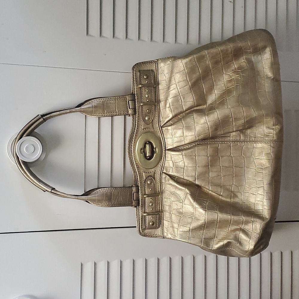 Coach Gold Embossed Alligator 13919